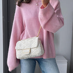 Margovil Crewneck Drop Shoulder Comfy Pullover Sweater