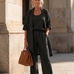 Yael™ | Three Piece Relaxed Top Pant Set