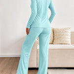 Women's 3 Piece Outfits Lace Cami Top and Long Sleeve Cardigan and Straight Leg Pants Set Casual Lounge Sleepwear Suits