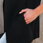Nadorine Women's Casual Solid Color Pocket Cardigan Blazer