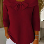 Luz María | Soft Bow Knit Sweater