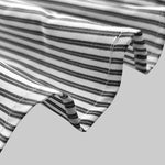 Long Sleeves Loose Buttoned Striped Stand Collar Blouses&Shirts Tops