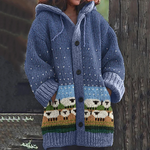 Boukje | Warm Knit Hooded Cardigan