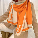 Original Warm Letter Print Shawl&Scarf