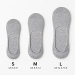 Invisible Cotton Anti-Slip Socks (3 Sizes)