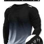 KZZ Men's Casual Athletic Fashion Activewear Long Sleeve T-Shirt