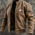 Belén | Classic Cut Brown Vintage Leather Jacket