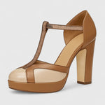 Seliora | Women's T-Strap Block Heel Pumps