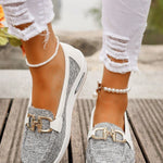 Ellie | Buckled Flat Loafers