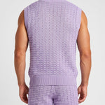 KZZ Men's Summer Short-Sleeve Knitwear Set