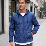KZZ Men's Lightweight Hooded Outdoor Jacket