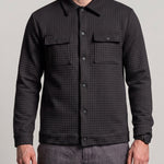 KZZ Men's Classic Solid-Color Collared Long-Sleeve Shirt with Dropped Shoulders