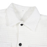 KZZ Men's Classic Solid-Color Collared Long-Sleeve Shirt with Dropped Shoulders