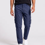 KZZ Men's solid-color cargo pants