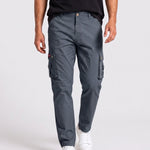 KZZ Men's solid-color cargo pants