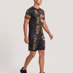 KZZ Men's 3D Digital Print Two-Piece Sportswear Set