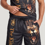 KZZ Men's 3D Digital Print Two-Piece Sportswear Set