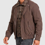 KZZ Men's Vintage Plaid Jacket