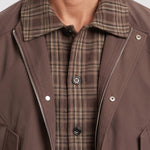 KZZ Men's Vintage Plaid Jacket