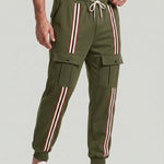 KZZ Men's Thickened Fleece-Lined Joggers