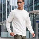 KZZ Men's crew-neck sweater