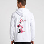 KZZ Men's Printed Drop-Shoulder Hoodie