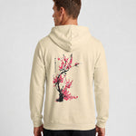 KZZ Men's Printed Drop-Shoulder Hoodie