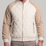 KZZ Men's Solid-Color Raglan-Sleeve Button-Front Thickened Jacket