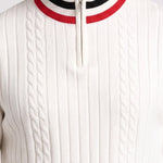 KZZ Men's Striped-Trim Half-Zip Sweater