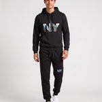 KZZ Men's Letter-Print Hoodie and Joggers