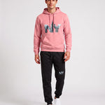 KZZ Men's Letter-Print Hoodie and Joggers