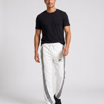 KZZ Men's Side-Stripe Sweatpants with Drawstring Waist