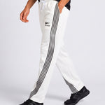 KZZ Men's Side-Stripe Sweatpants with Drawstring Waist