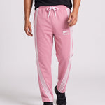 KZZ Men's Side-Stripe Sweatpants with Drawstring Waist