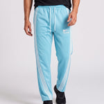 KZZ Men's Side-Stripe Sweatpants with Drawstring Waist
