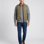 KZZ Men's Solid-Color Zipper-Pocket Vest