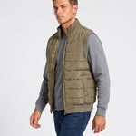 KZZ Men's Solid-Color Zipper-Pocket Vest