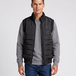 KZZ Men's Solid-Color Zipper-Pocket Vest