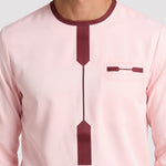 KZZ Striped long-sleeve top and elastic-waist trousers