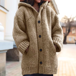 Wies | Soft Knit Hooded Cardigan