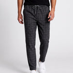 KZZ Checked drawstring-waist casual trousers