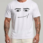 KZZ Men's Crew Neck Short-Sleeve Printed T-Shirt