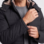 KZZ Men's solid-color fashion jacket