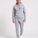 KZZ Men's Printed Hoodie and Drawstring Joggers