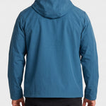 KZZ Men's slim-fit long-sleeved windproof zip-up hooded jacket