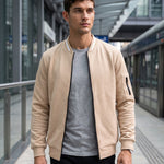 KZZ Men's Casual Baseball Jacket