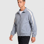 KZZ Men's Solid-Color Drawstring Zip-Up Hooded Jacket
