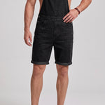 KZZ Men's denim bib shorts