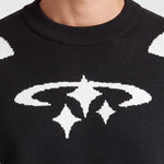 KZZ Men's Loose-Fit Crew-Neck Pullover Sweater