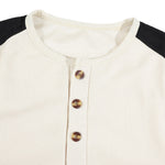 KZZ Waffle-knit long-sleeve set